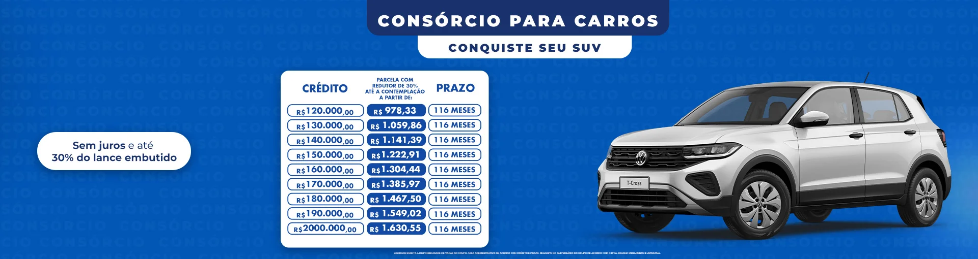 CONSÓRCIO E SEGURO FACILITADO É NA V12